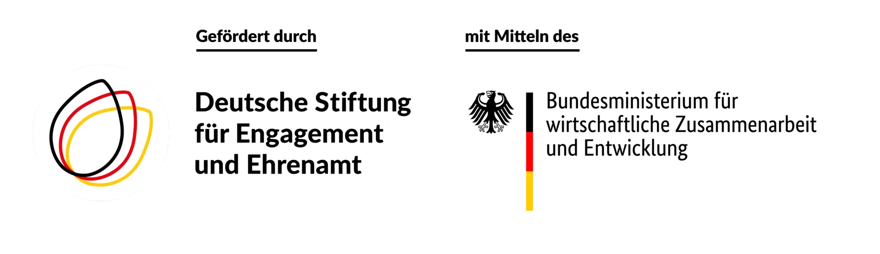 Funded by the German Foundation for Civic Engagement and Volunteering with funds from the Federal Ministry for Economic Cooperation and Development